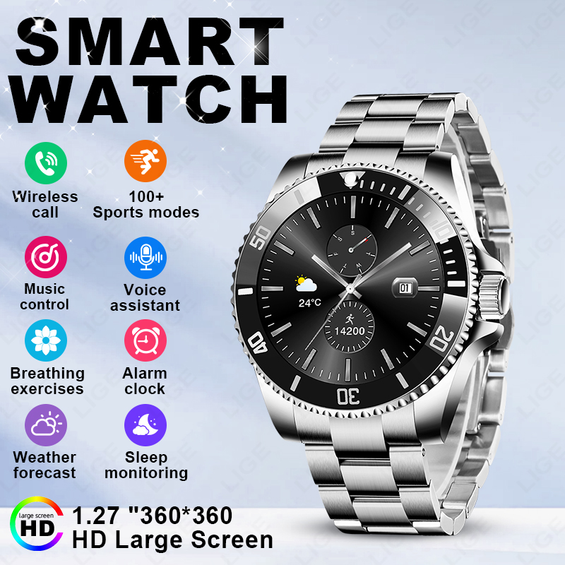 Luxury Watch German - LIGE 2026 Smartwatch 1,27