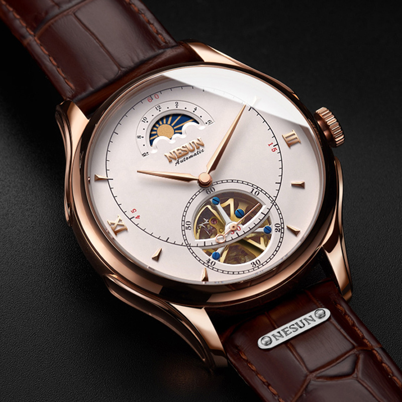 Luxury Watch German - Automatische Mechanische Uhr Schweiz NESUN Tourbillon