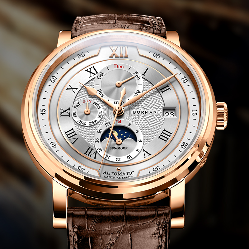 Luxury Watch German - Luxus Marke Schweiz BORMAN Automatische Mechanische
