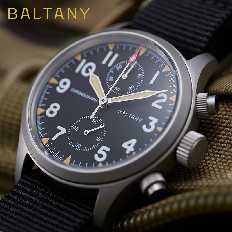 Chronograph Flyback Watch - Baltany S5033 Chronograph Uhr Mann Pilot