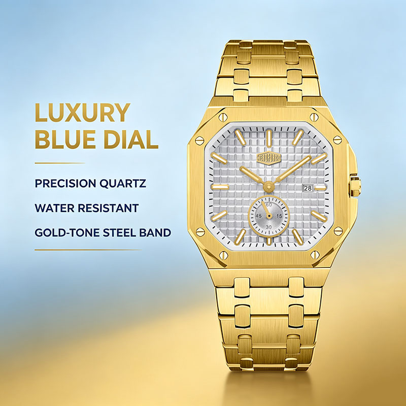 Luxury Watch Top 10 - HEROFORCE Top-Marke Luxus Herrenuhr Quadratisch Wasserdicht