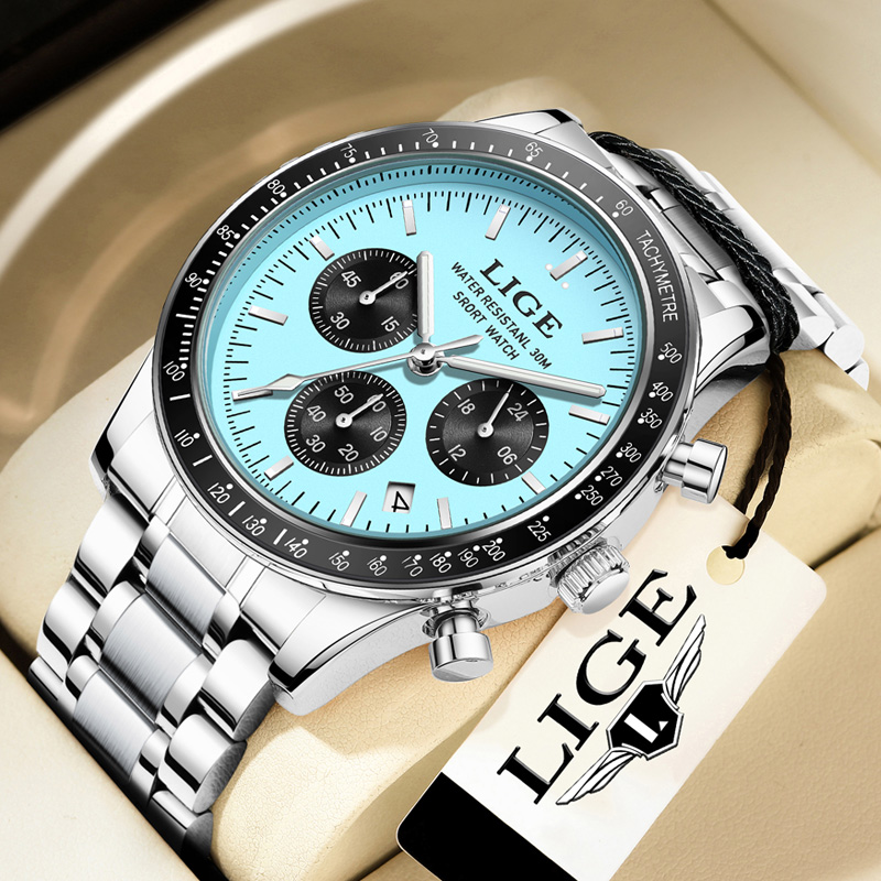 Luxury Watch Top 10 - LIGE Top-Marke Luxus Neue Herrenuhr Quarz