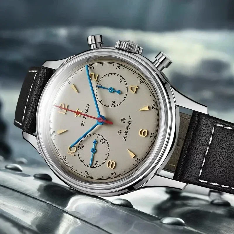 Chronograph Flyback Watch - 1963 Herrenuhren 1963 Pilotenuhr 42 mm