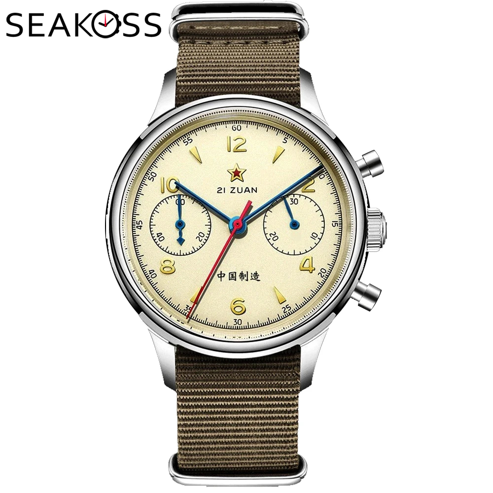 Chronograph Flyback Watch - SEAKOSS 1963 Chronograph 40 mm 38