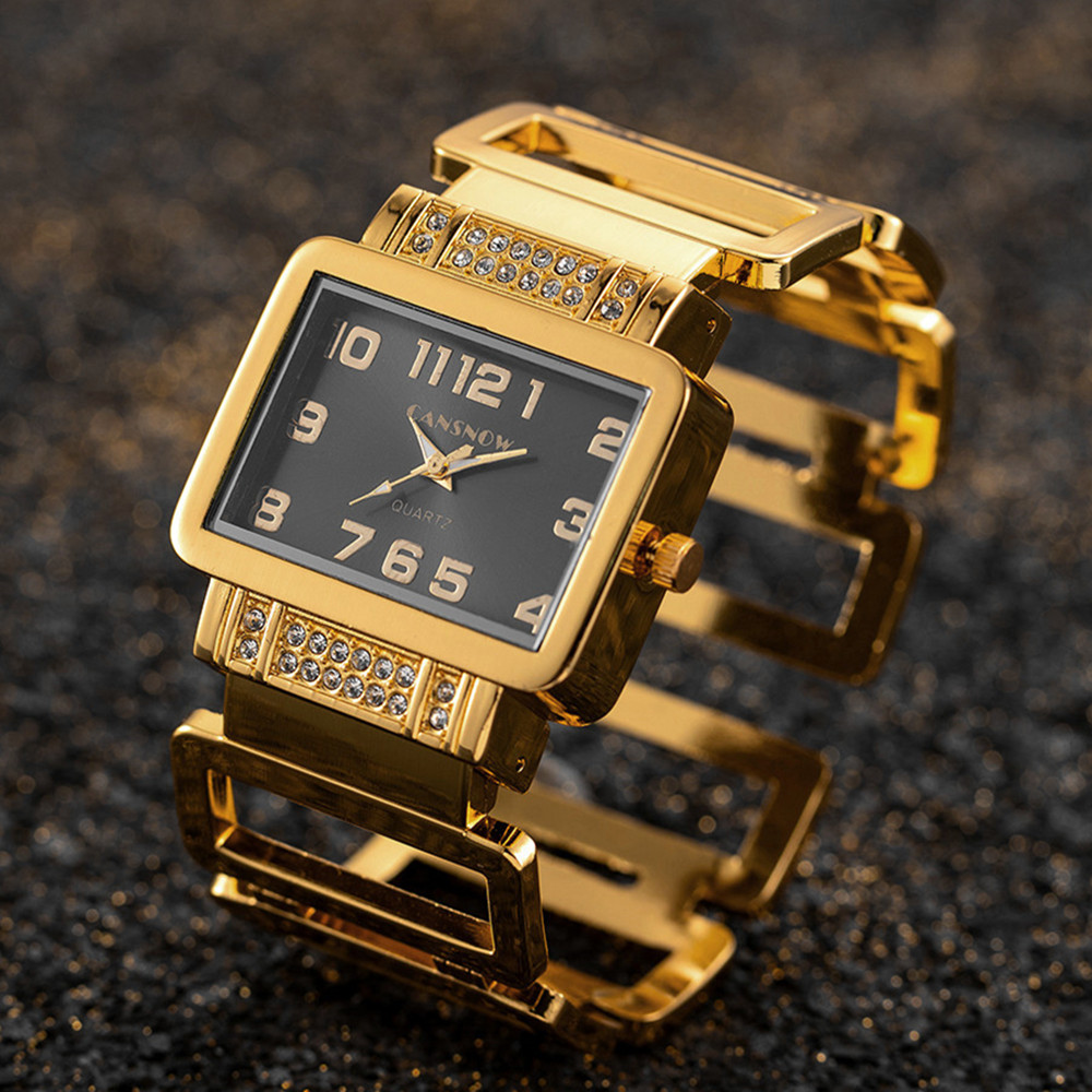 Cansnow Rechteck Damen Armband – Luxury Watch Diamond Bewertung und Preis