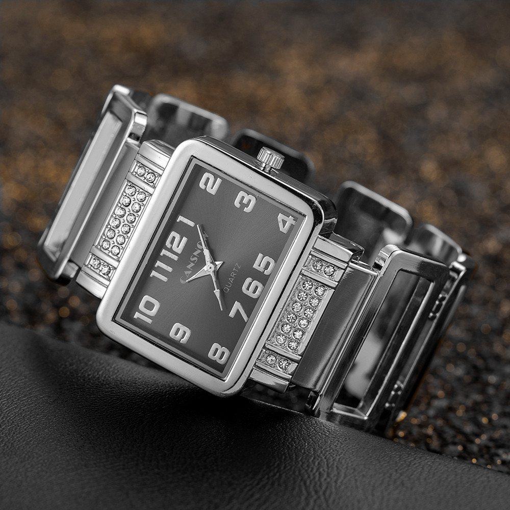 Cansnow Rechteck Damen Armband – Luxury Watch Diamond Bewertung und Preis