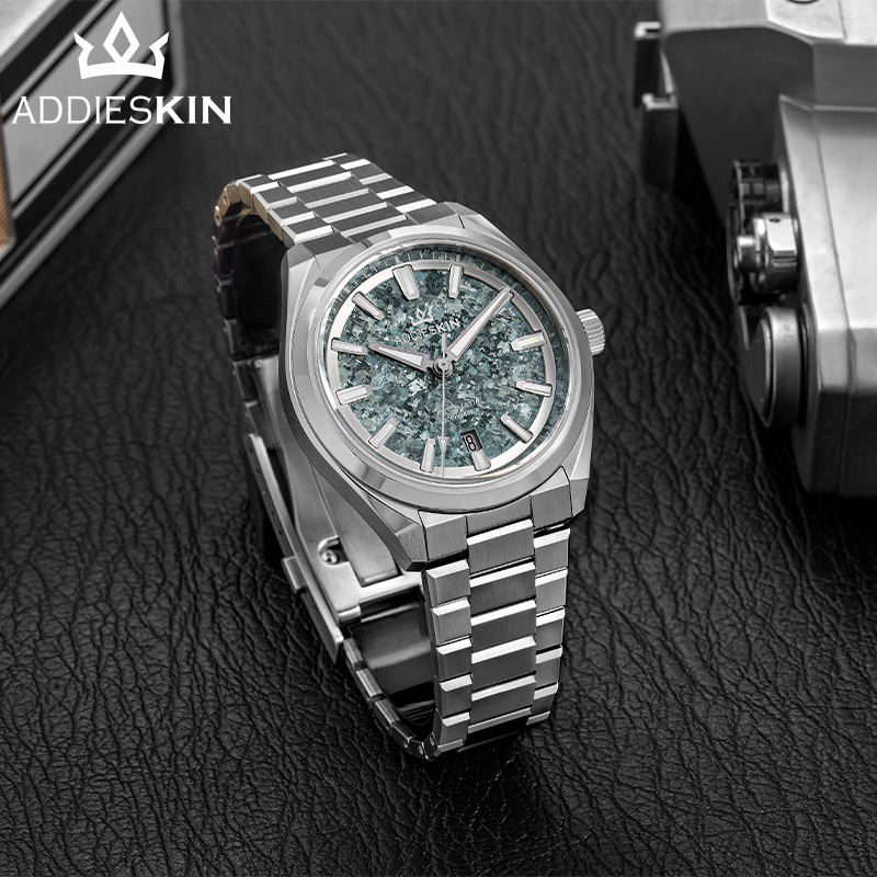 AddiesKin K006 Ice Crack Titan – Luxury Watch Green Dial Bewertung und Preis