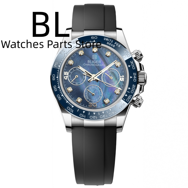 BLIGER 39 mm Luxus VK63 Herren – Luxury Watch German Bewertung und Preis