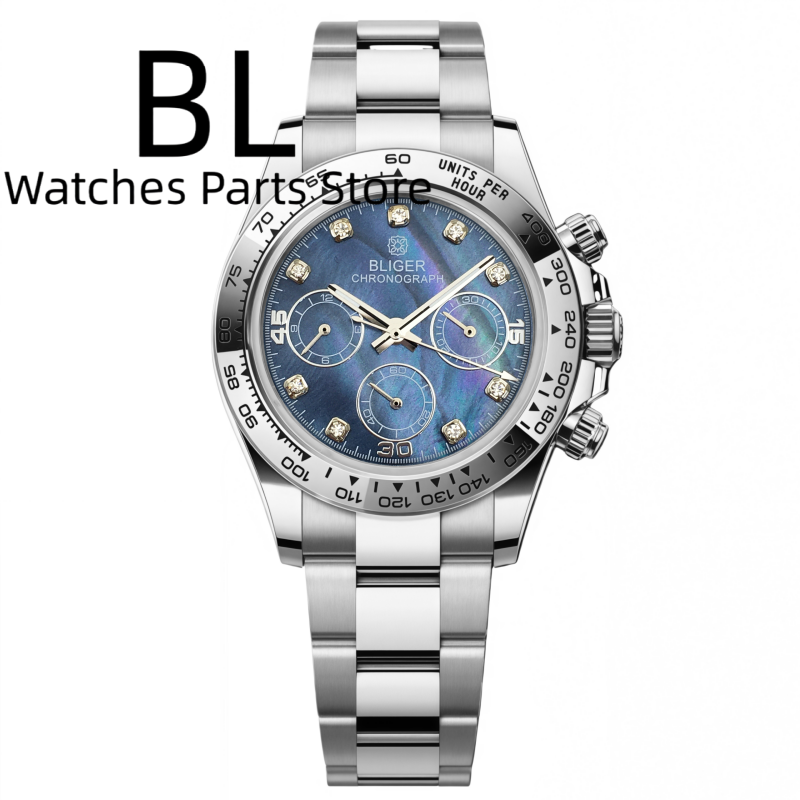 BLIGER 39 mm Luxus VK63 Herren – Luxury Watch German Bewertung und Preis