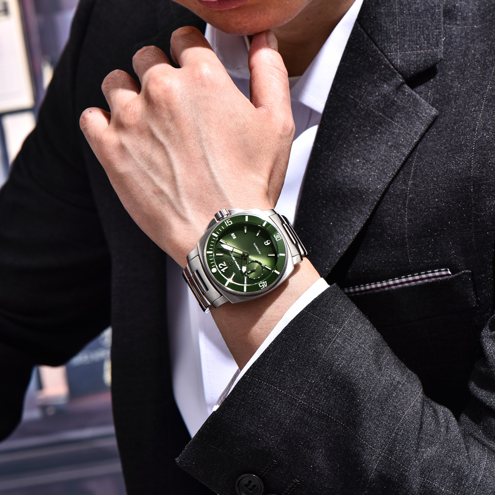 PAGANI DESIGN Herrenuhr, luxur – Luxury Watch Green Dial Bewertung und Preis