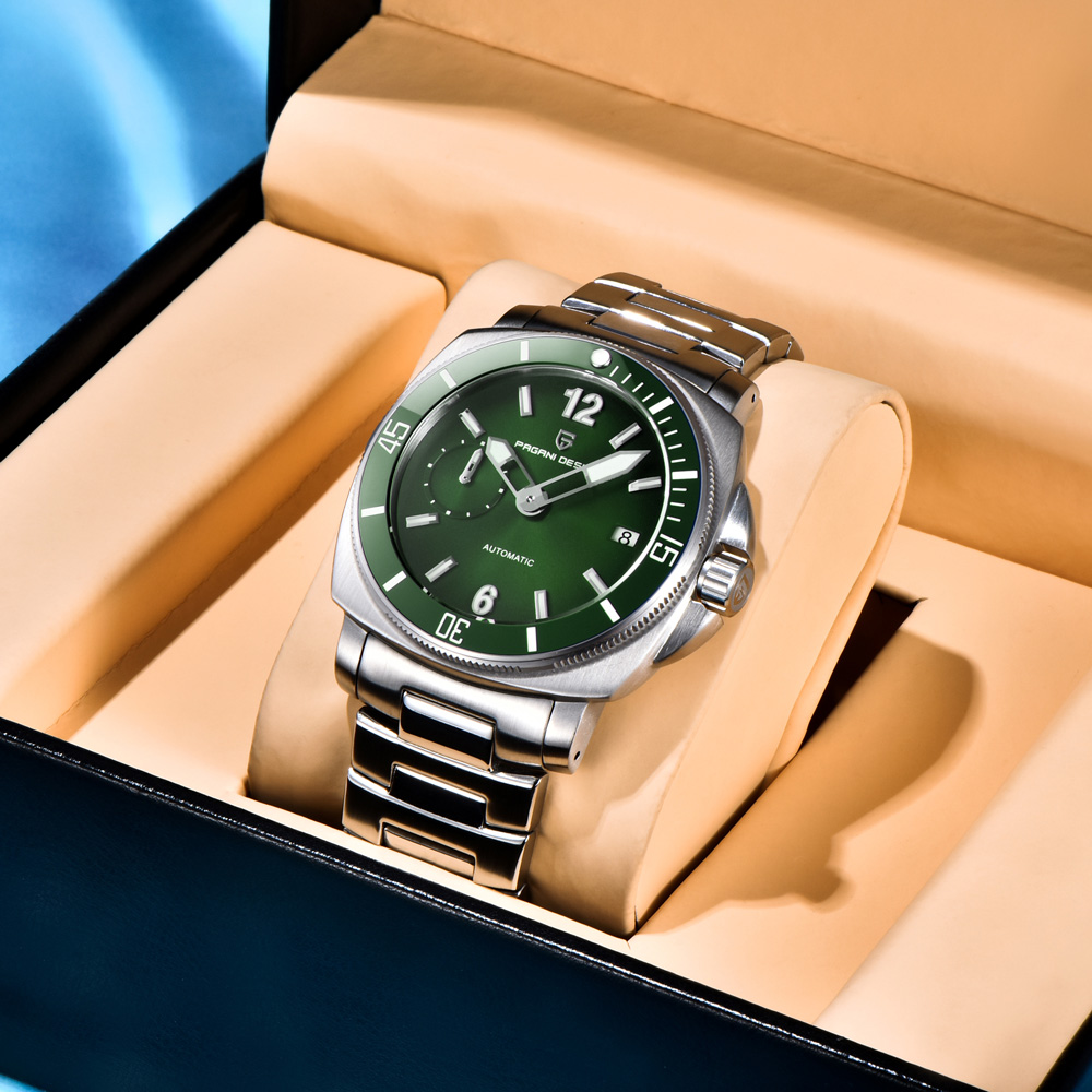 PAGANI DESIGN Herrenuhr, luxur – Luxury Watch Green Dial Bewertung und Preis
