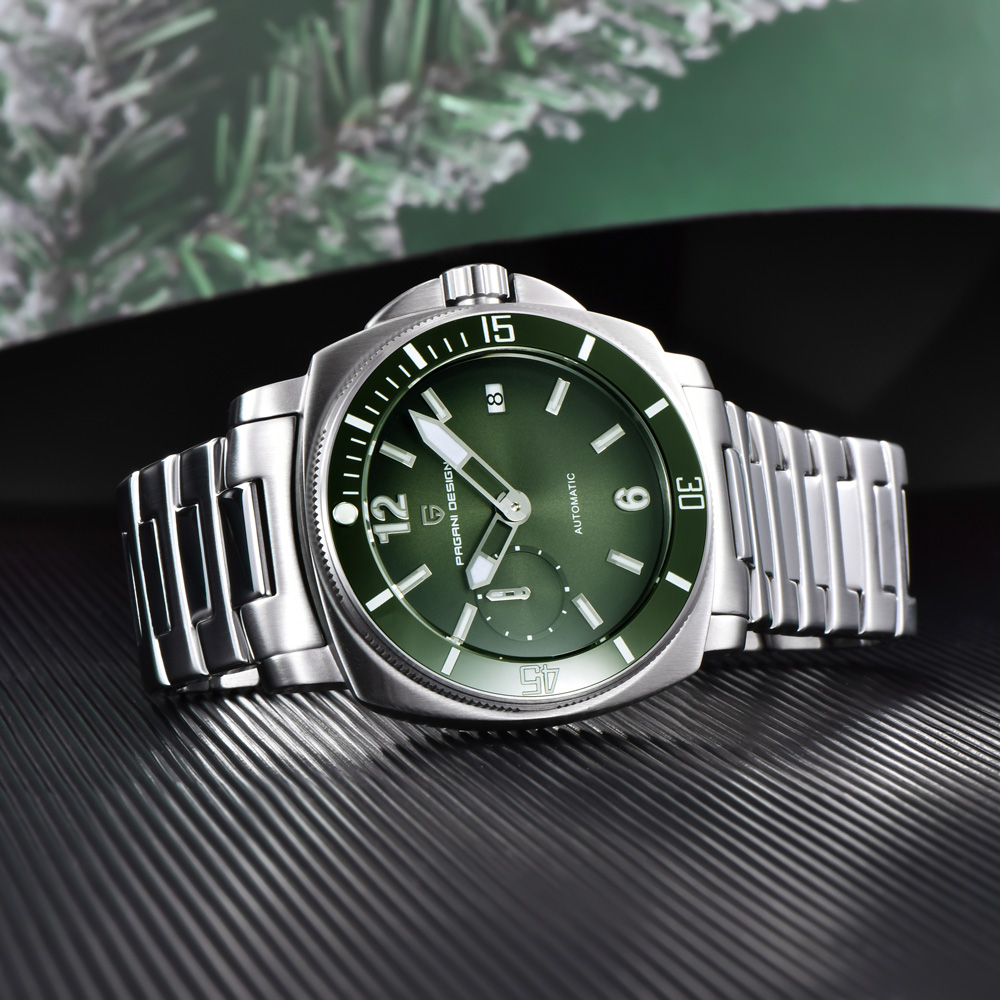 PAGANI DESIGN Herrenuhr, luxur – Luxury Watch Green Dial Bewertung und Preis