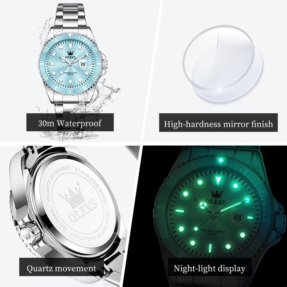 OLEVS Luxus-Edelstahl-wasserdi – Luxury Watch Ladies Bewertung und Preis