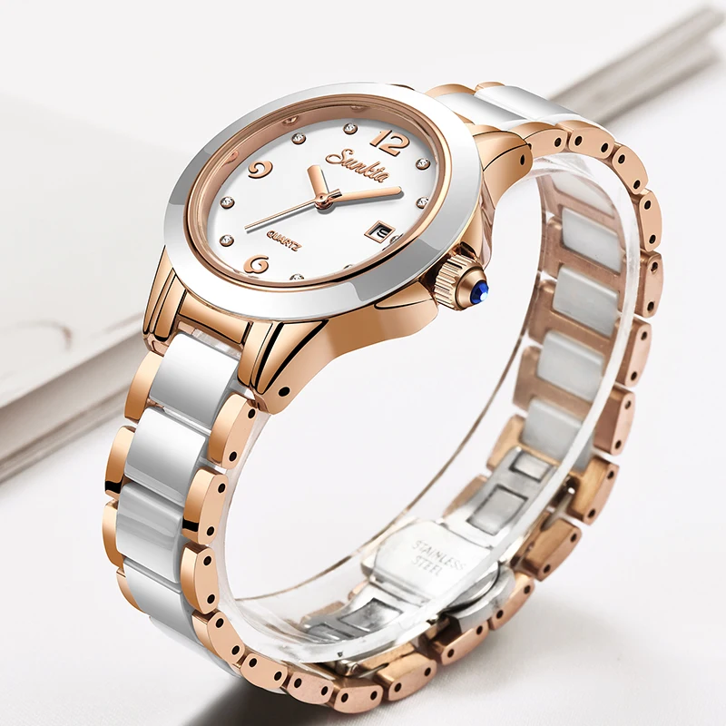 Sunkta Mode Lässig Quarz Frau  – Luxury Watch Ladies Bewertung und Preis