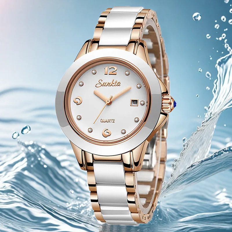 Sunkta Mode Lässig Quarz Frau  – Luxury Watch Ladies Bewertung und Preis