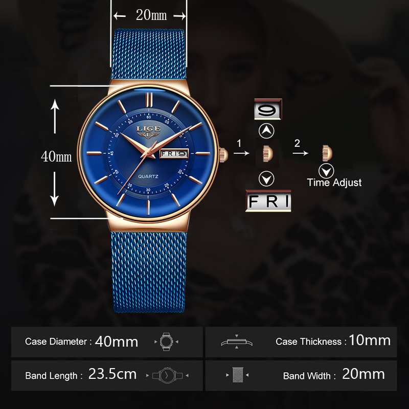 Damenuhren LIGE Top-Marke Luxu – Luxury Watch Top 10 Bewertung und Preis
