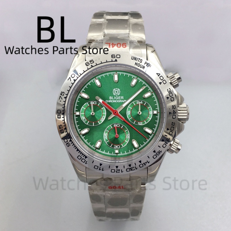 BLIGER 39mm Luxus-Chronograph  – Luxury Watch Green Dial Bewertung und Preis
