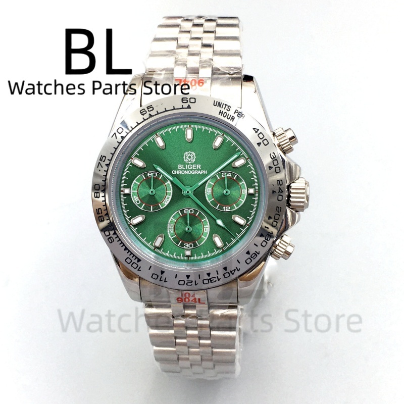 BLIGER 39mm Luxus-Chronograph  – Luxury Watch Green Dial Bewertung und Preis