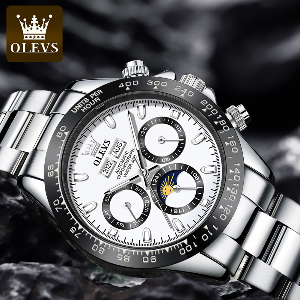 OLEVS 6654 Luxus-Herrenuhr, Ch – Chronograph Flyback Watch Bewertung und Preis