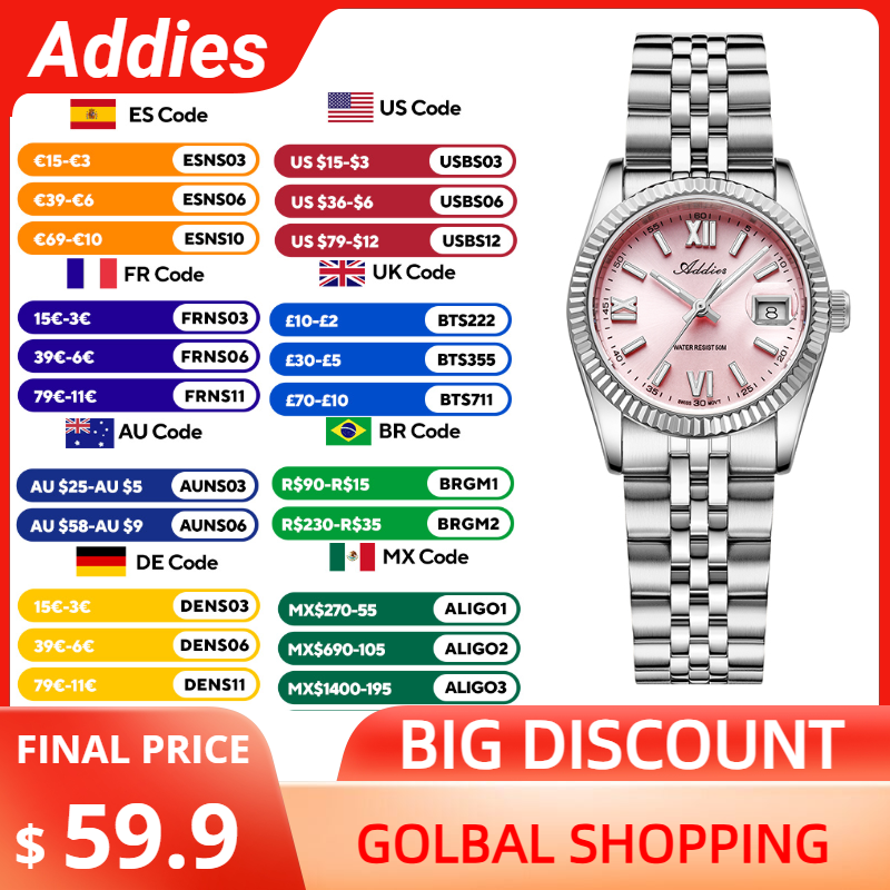 Addies Luxus-Damenuhr, Saphirg – Luxury Watch Diamond Bewertung und Preis
