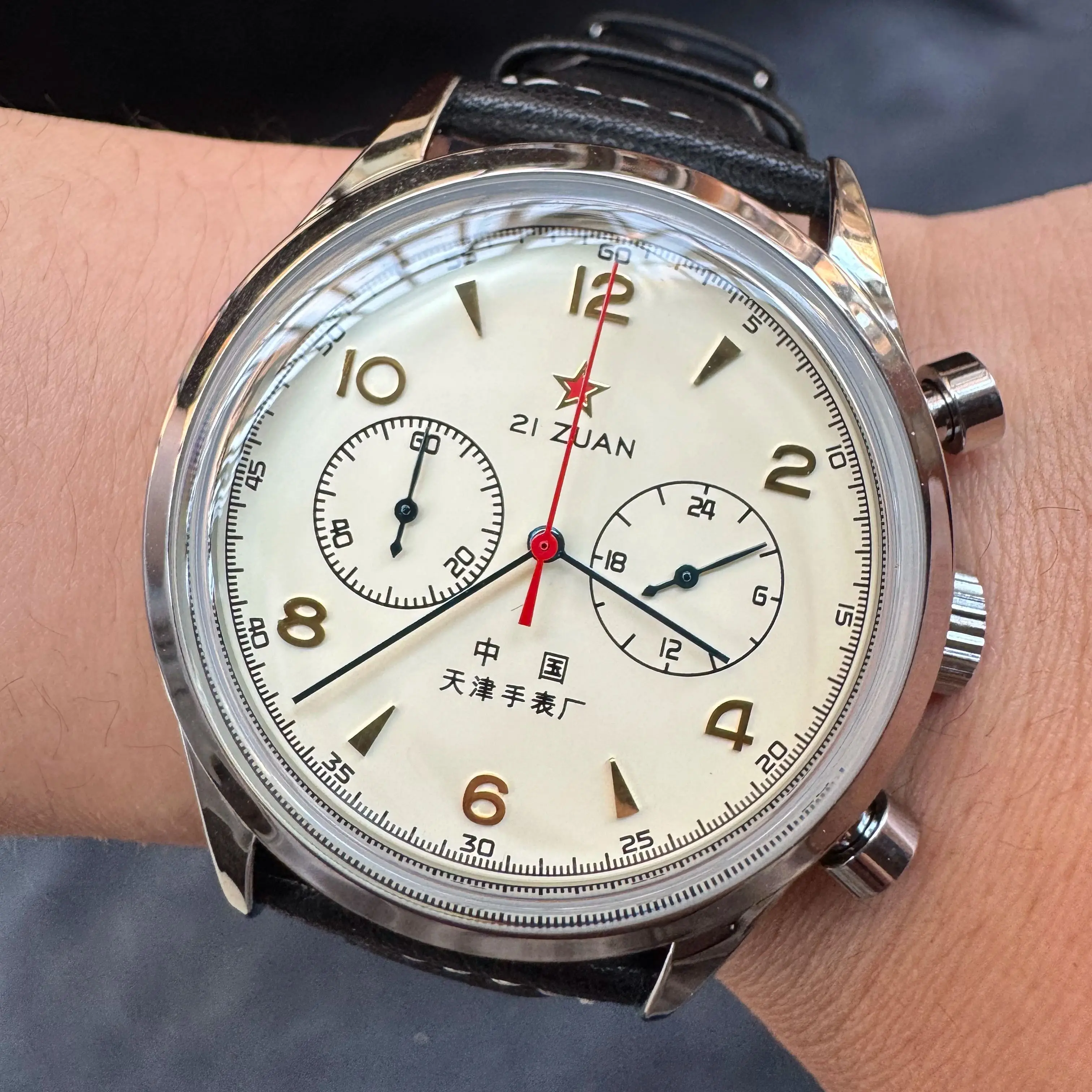 Herrenuhren 1963 Pilotenuhr Au – Chronograph Flyback Watch Bewertung und Preis